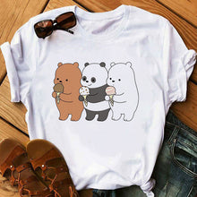 Load image into Gallery viewer, Cute Bears Funny t shirts Women Clothes 2020 Animal Printed t-shirt Camiseta Mujer Vogue tshirt tops
