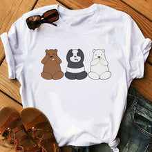 Load image into Gallery viewer, Cute Bears Funny t shirts Women Clothes 2020 Animal Printed t-shirt Camiseta Mujer Vogue tshirt tops