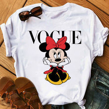 Load image into Gallery viewer, Maycaur Casual Women T-shirts Cute Micky Red Heart Shirts Graphic Tees Mouse T Shirts Hipster Female T Shirt Female Tshirt Femme