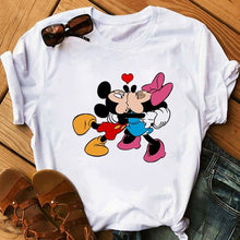 Load image into Gallery viewer, Maycaur Casual Women T-shirts Cute Micky Red Heart Shirts Graphic Tees Mouse T Shirts Hipster Female T Shirt Female Tshirt Femme