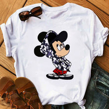Load image into Gallery viewer, Maycaur Casual Women T-shirts Cute Micky Red Heart Shirts Graphic Tees Mouse T Shirts Hipster Female T Shirt Female Tshirt Femme