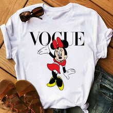 Load image into Gallery viewer, Maycaur Casual Women T-shirts Cute Micky Red Heart Shirts Graphic Tees Mouse T Shirts Hipster Female T Shirt Female Tshirt Femme