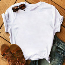Load image into Gallery viewer, Female T-shirt Romantic Heart Shaped Flowers Vogue Kawaii Harajuku T-Shirt Women Summer Casual Tshirts Korean Style Graphic Tops