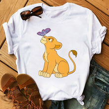 Load image into Gallery viewer, Summer Fashion Letter Plus Size T-shirt Harajuku Cartoon Printed Top Female Tshirts Streetwear O-neck Short Ladies Clothes