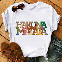 Load image into Gallery viewer, Summer Fashion Letter Plus Size T-shirt Harajuku Cartoon Printed Top Female Tshirts Streetwear O-neck Short Ladies Clothes