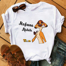 Load image into Gallery viewer, Summer Fashion Letter Plus Size T-shirt Harajuku Cartoon Printed Top Female Tshirts Streetwear O-neck Short Ladies Clothes
