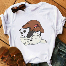 Load image into Gallery viewer, Cute Bears Funny t shirts Women Clothes 2020 Animal Printed t-shirt Camiseta Mujer Vogue tshirt tops

