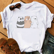 Load image into Gallery viewer, Cute Bears Funny t shirts Women Clothes 2020 Animal Printed t-shirt Camiseta Mujer Vogue tshirt tops
