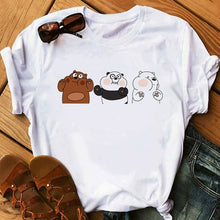 Load image into Gallery viewer, Cute Bears Funny t shirts Women Clothes 2020 Animal Printed t-shirt Camiseta Mujer Vogue tshirt tops
