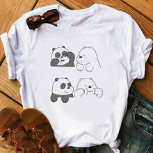Load image into Gallery viewer, Cute Bears Funny t shirts Women Clothes 2020 Animal Printed t-shirt Camiseta Mujer Vogue tshirt tops
