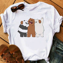 Load image into Gallery viewer, Cute Bears Funny t shirts Women Clothes 2020 Animal Printed t-shirt Camiseta Mujer Vogue tshirt tops
