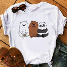 Load image into Gallery viewer, Cute Bears Funny t shirts Women Clothes 2020 Animal Printed t-shirt Camiseta Mujer Vogue tshirt tops
