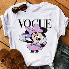 Load image into Gallery viewer, Maycaur Casual Women T-shirts Cute Micky Red Heart Shirts Graphic Tees Mouse T Shirts Hipster Female T Shirt Female Tshirt Femme
