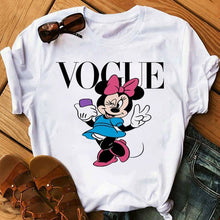 Load image into Gallery viewer, Maycaur Casual Women T-shirts Cute Micky Red Heart Shirts Graphic Tees Mouse T Shirts Hipster Female T Shirt Female Tshirt Femme

