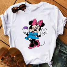 Load image into Gallery viewer, Maycaur Casual Women T-shirts Cute Micky Red Heart Shirts Graphic Tees Mouse T Shirts Hipster Female T Shirt Female Tshirt Femme
