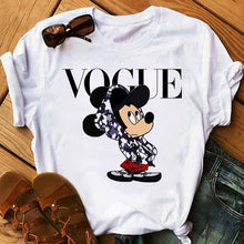 Load image into Gallery viewer, Maycaur Casual Women T-shirts Cute Micky Red Heart Shirts Graphic Tees Mouse T Shirts Hipster Female T Shirt Female Tshirt Femme
