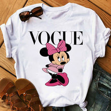 Load image into Gallery viewer, Maycaur Casual Women T-shirts Cute Micky Red Heart Shirts Graphic Tees Mouse T Shirts Hipster Female T Shirt Female Tshirt Femme
