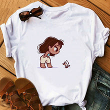 Load image into Gallery viewer, 2020 Cute Princess little mermaid Funny Cartoon T Shirt Women Harajuku Ullzang T-shirt Graphic 90s Tshirt Kawaii Anime Top Tees
