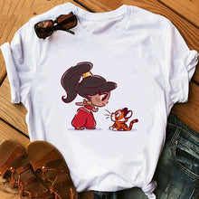 Load image into Gallery viewer, 2020 Cute Princess little mermaid Funny Cartoon T Shirt Women Harajuku Ullzang T-shirt Graphic 90s Tshirt Kawaii Anime Top Tees
