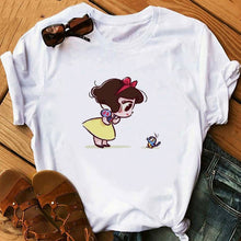 Load image into Gallery viewer, 2020 Cute Princess little mermaid Funny Cartoon T Shirt Women Harajuku Ullzang T-shirt Graphic 90s Tshirt Kawaii Anime Top Tees
