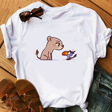 Load image into Gallery viewer, 2020 Cute Princess little mermaid Funny Cartoon T Shirt Women Harajuku Ullzang T-shirt Graphic 90s Tshirt Kawaii Anime Top Tees

