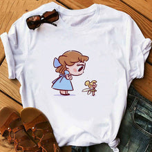 Load image into Gallery viewer, 2020 Cute Princess little mermaid Funny Cartoon T Shirt Women Harajuku Ullzang T-shirt Graphic 90s Tshirt Kawaii Anime Top Tees
