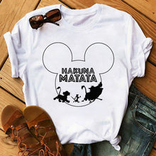 Load image into Gallery viewer, Summer Fashion Letter Plus Size T-shirt Harajuku Cartoon Printed Top Female Tshirts Streetwear O-neck Short Ladies Clothes

