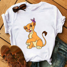 Load image into Gallery viewer, Summer Fashion Letter Plus Size T-shirt Harajuku Cartoon Printed Top Female Tshirts Streetwear O-neck Short Ladies Clothes
