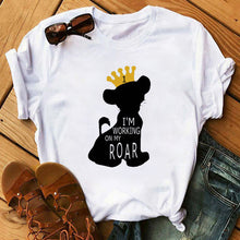 Load image into Gallery viewer, Summer Fashion Letter Plus Size T-shirt Harajuku Cartoon Printed Top Female Tshirts Streetwear O-neck Short Ladies Clothes
