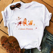 Load image into Gallery viewer, Summer Fashion Letter Plus Size T-shirt Harajuku Cartoon Printed Top Female Tshirts Streetwear O-neck Short Ladies Clothes

