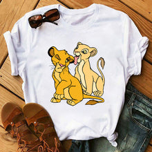 Load image into Gallery viewer, Summer Fashion Letter Plus Size T-shirt Harajuku Cartoon Printed Top Female Tshirts Streetwear O-neck Short Ladies Clothes
