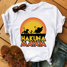 Load image into Gallery viewer, Summer Fashion Letter Plus Size T-shirt Harajuku Cartoon Printed Top Female Tshirts Streetwear O-neck Short Ladies Clothes
