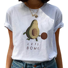 Load image into Gallery viewer, Kawaii T-shirt Women Cartoon Avocado Graphic T Shirt Short Sleeve Casual O Neck Tops Female Tee Tshirt Summer Harajuku T-shirt
