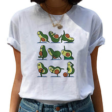 Load image into Gallery viewer, Kawaii T-shirt Women Cartoon Avocado Graphic T Shirt Short Sleeve Casual O Neck Tops Female Tee Tshirt Summer Harajuku T-shirt
