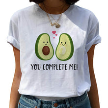 Load image into Gallery viewer, Kawaii T-shirt Women Cartoon Avocado Graphic T Shirt Short Sleeve Casual O Neck Tops Female Tee Tshirt Summer Harajuku T-shirt

