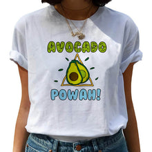Load image into Gallery viewer, Kawaii T-shirt Women Cartoon Avocado Graphic T Shirt Short Sleeve Casual O Neck Tops Female Tee Tshirt Summer Harajuku T-shirt
